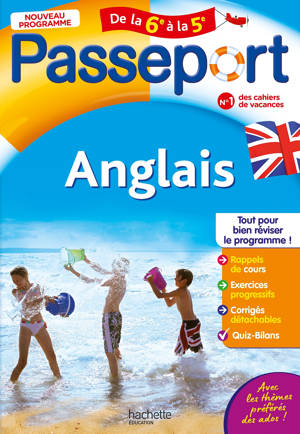 Passeport - Anglais - De la 6e à la 5e - Cahier de vacances 2026