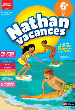 Nathan Vacances Collège Tout en un - de la 6ème vers la 5ème