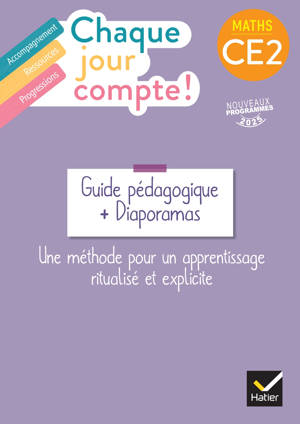 Chaque jour compte - Maths CE2 - Ed. 2025 - Guide bi-média avec diaporamas