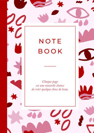 Carnet motifs Rouge