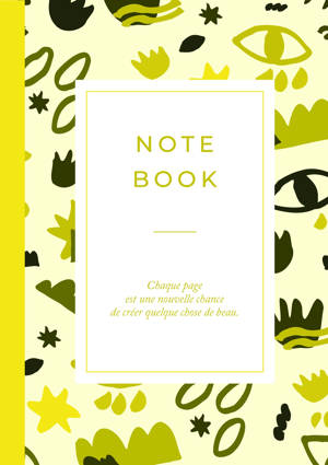 Carnet motifs Jaune
