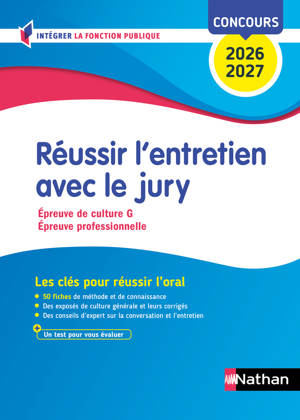 Réussir l'entretien avec le jury (Concours de catégories A, B et C) Concours 2026-2027