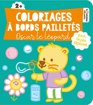Coloriages à bords pailletés - Oscar le léopard