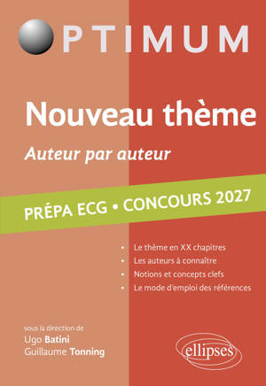 Auteur par auteur. Littérature, Philosophie, Culture générale. Prépa ECG. Concours 2027.