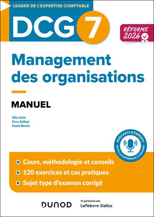 DCG 7 - Management - Manuel - Réforme 2026-2027