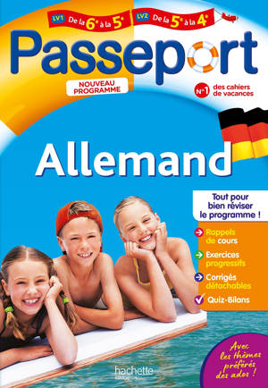 Passeport - Allemand - De la 6e à la 5e - Cahier de vacances 2026