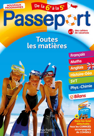 Passeport - Toutes les matières - De la 6e à la 5e - Cahier de vacances 2026