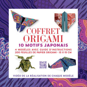 Coffret Origami 10 motifs japonais