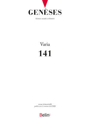 Genèses n° 141 (2025-4)