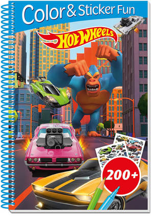 HOT WHEELS - 3D LENTICULAR COLOR AND STICKER FUN