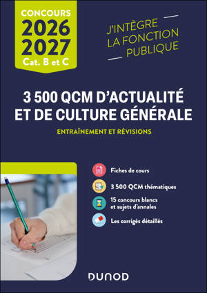 3500 QCM d'actualité et de culture générale - 2026-2027