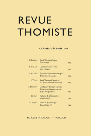 Revue thomiste - N°4/2025