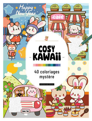 Cosy Kawaii - 40 Coloriages Mystère