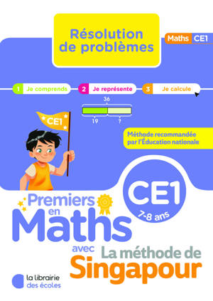 Premiers en maths - Méthode de Singapour -  Résolution de problèmes CE1 (2026)