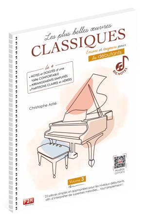 LES PLUS BELLES OEUVRES CLASSIQUES POUR DÉBUTANTS - VOL 3