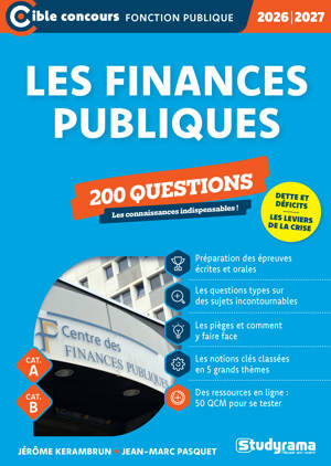 Les finances publiques – 200 questions (Catégories A et B – Édition 2026-2027)