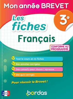 Mon Année Brevet Les fiches Français 3e