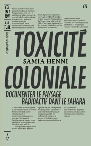 TOXICITÉ COLONIALE