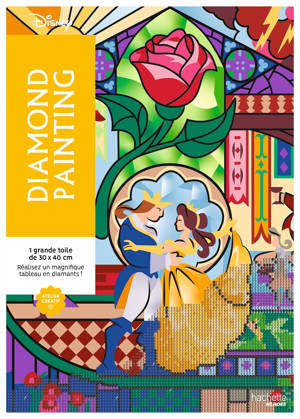 Kit diamond painting Disney officiel - La Belle et la Bête