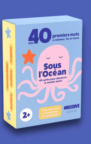 CARTES FLASH - MERS & OCEANS : MATERIEL DE VOCABULAIRE, LECTURE ET ECRITURE