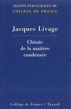 CHIMIE DE LA MATIERE CONDENSEE