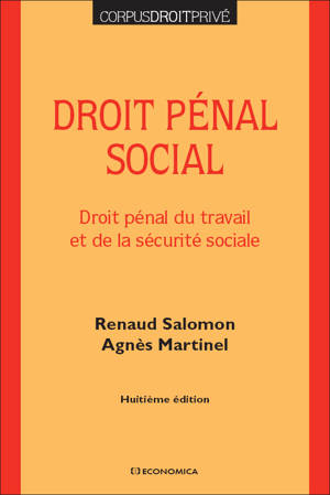 Droit pénal social, 8e éd.