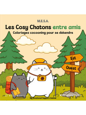 Les Cosy Chatons entre amis - Coloriages cocooning pour se détendre