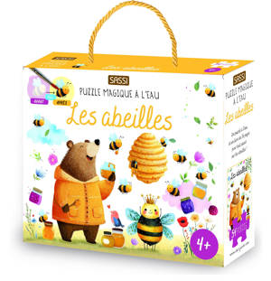 Puzzle magique à l'eau. Les abeilles