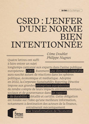 CSRD : l'enfer d'une norme bien intentionnée