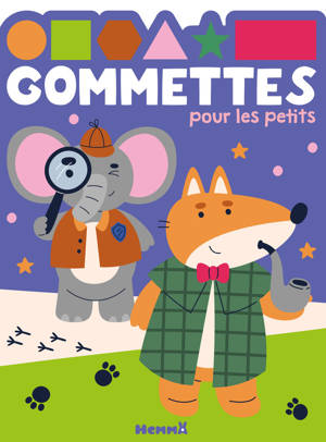 Gommettes pour les petits (Renard et éléphant détectives)