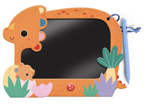 Mon ardoise magique avec léo le dino - Dessine, efface, recommence !