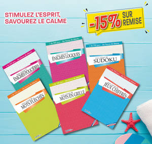 PACK 20 CARNETS DE JEUX ADULTE SUR REMISE 15%