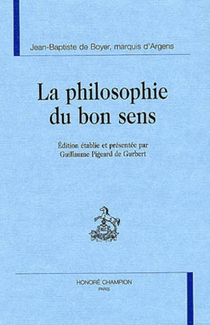 La philosophie du bon sens