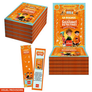 Colis VRAC 5 ex. + chevalet La brigade des gourmands détectives MILAN 2026