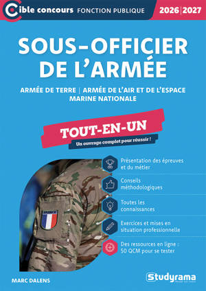 Sous-officier de l'armée – armée de terre – armée de l'air et de l'espace – marine nationale – Tout-en-un