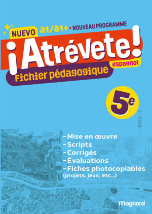 Nuevo Atrévete - Espagnol 5e (2026) - Fichier pédagogique