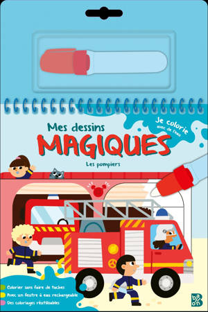 Mes dessins magiques - Les pompiers