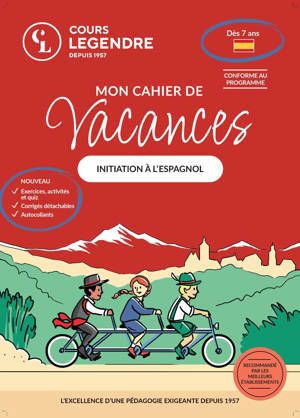 Mon cahier de vacances  (Dès 7 ans)Initiation à l'espagnol
