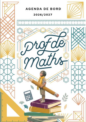 Agenda de bord 2026/2027 professeur de Mathématiques