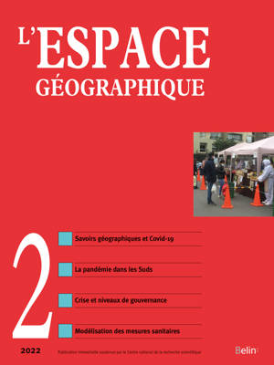 L'espace géographique n° 2-2022