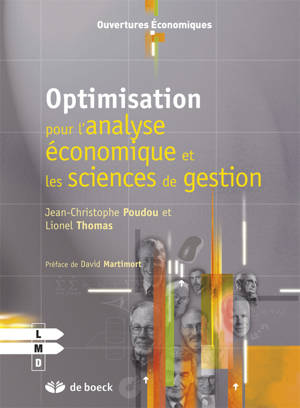 Optimisation pour l'analyse économique et les sciences de gestion