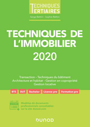 Techniques de l'immobilier 2020