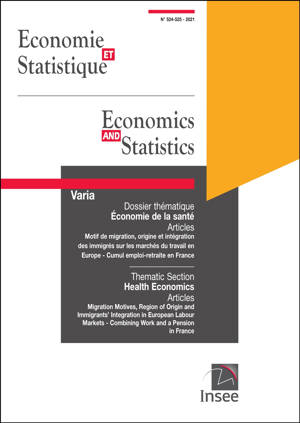 Economie et Statistique/ Economics and Statistics n° 524-525