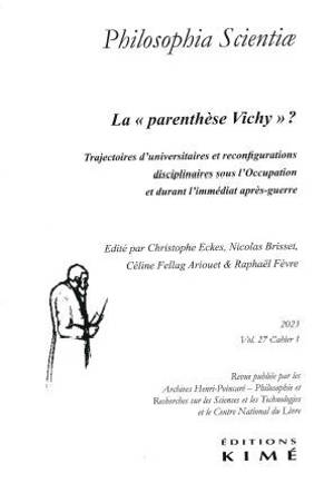 Philosophia scientiae vol.27/1