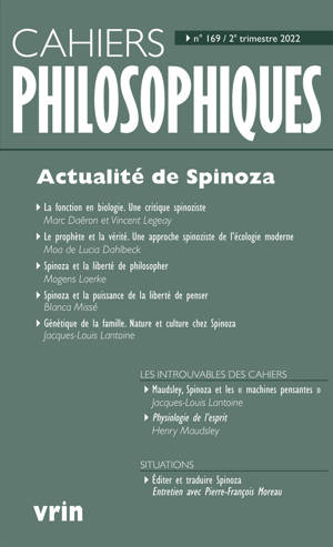 Actualité de Spinoza