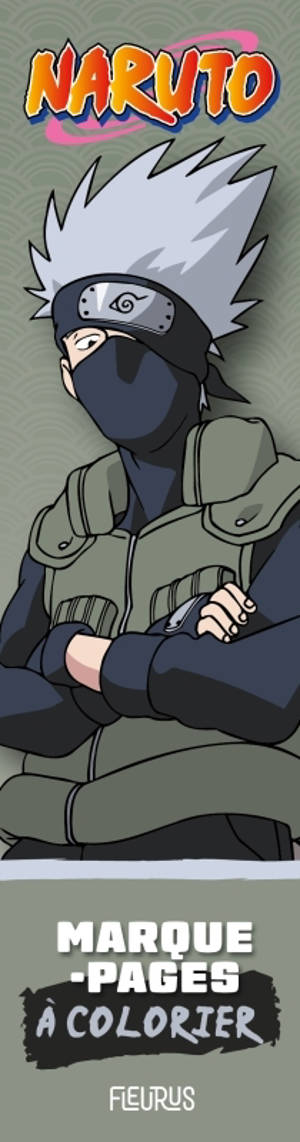 Marque-pages à colorier Naruto Édition Kakashi