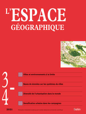 L'espace géographique n° 3/4-2021