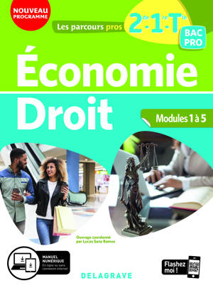 Économie-Droit 2de, 1re, Tle Bac Pro (2020) - Pochette élève