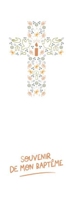 Lot de 20 signets Sisters jaune - Souvenir de mon baptême