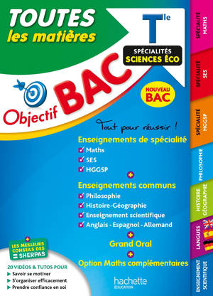 Objectif BAC 2025 - Tle Spécialités Sciences éco Toutes les matières